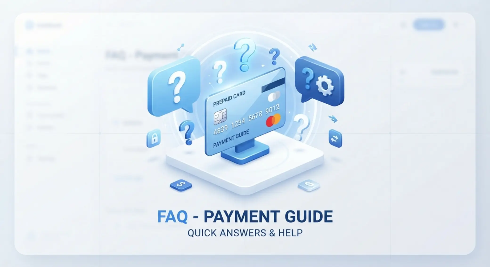 FAQ sobre Paysafecard y pagos online Icono de preguntas frecuentes sobre pagos online