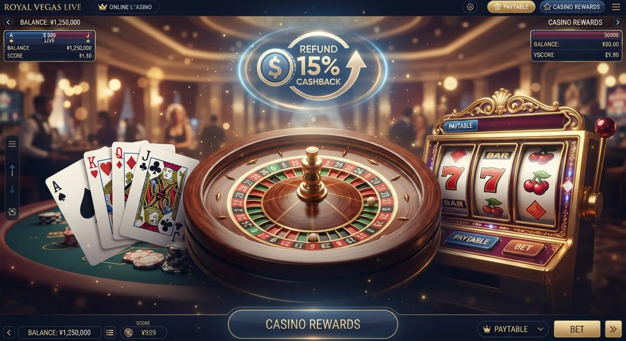 Juegos que aprovechan mejor el cashback Ruleta, cartas y tragaperras con icono de cashback
