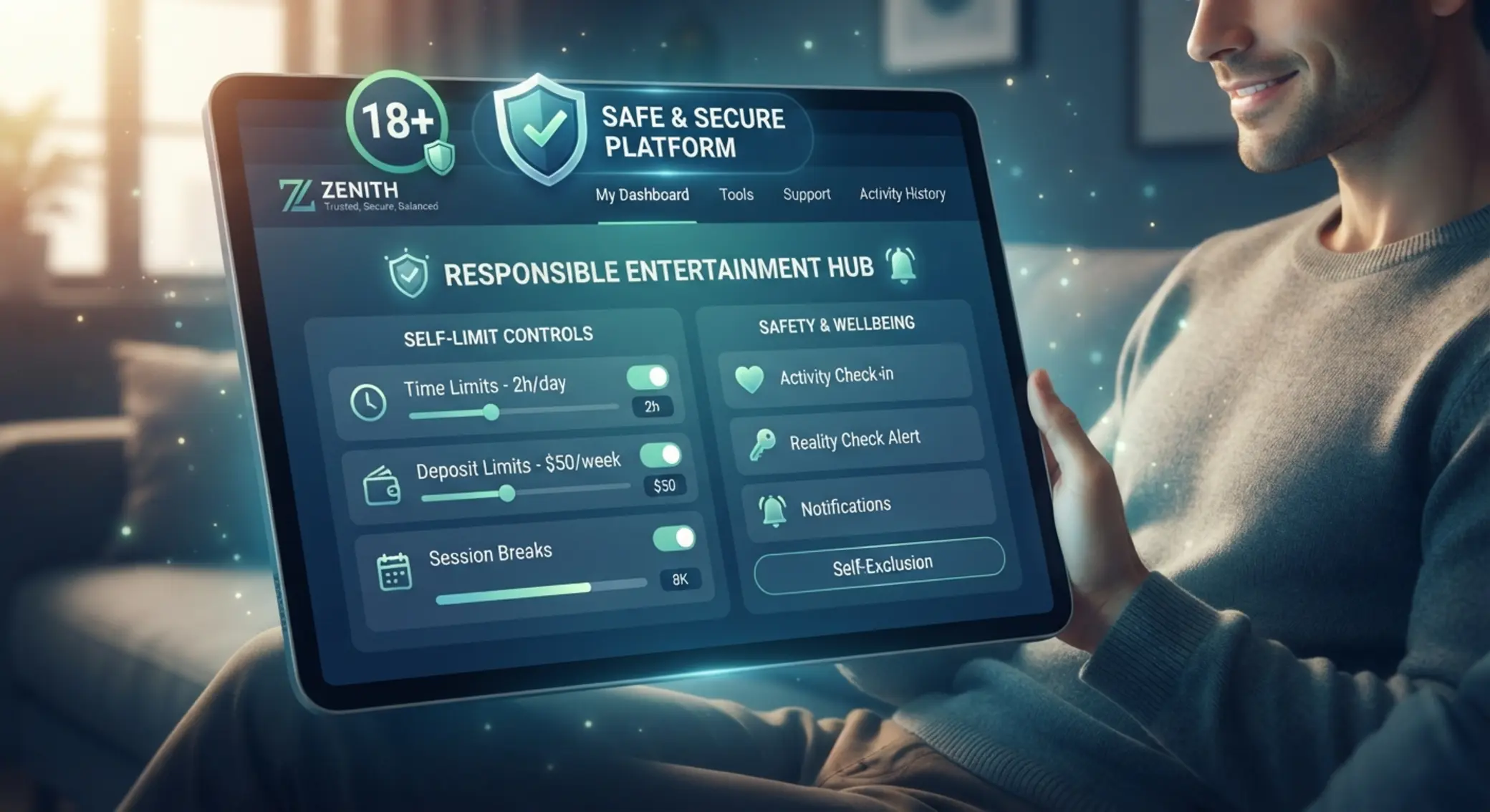 Mayoría de edad y uso responsable Símbolo 18+ y juego responsable en entorno digital